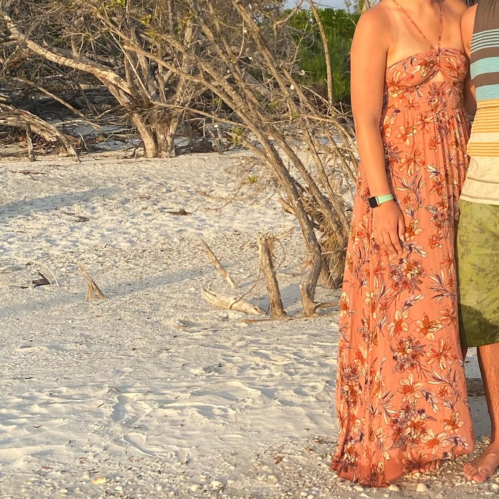 Free People Floral Beachy Maxi Dress